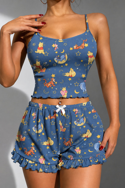 Zaya Homewear Bonjour Winnie The Pooh Şort Takımı