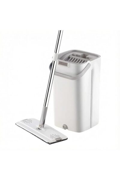 Generic Brand Jaffiust Mop and Bucket Set with Two Wet and Dry Microfiber Cle...