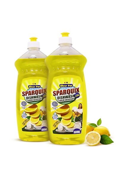 Generic Brand Silver Pot Lemon Dishwashing Liquid (2 x 500 ml) – Ultra Concen...