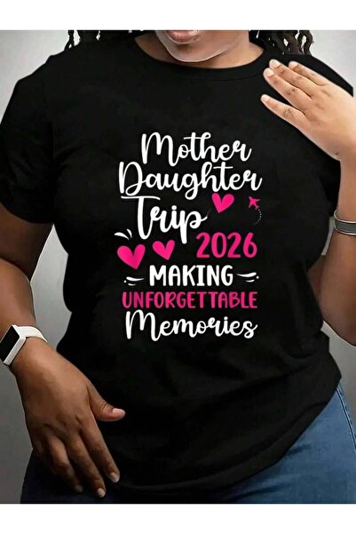 k222 Mother Daughter 2026 Making Memories Cruise Vacation Trip Black Graphic ...