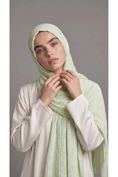 Levidor Muslin Spotted Shawl Pistachio Green