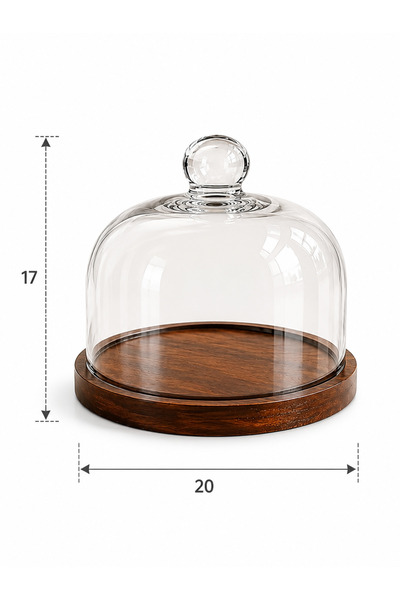 SP08 Cake serving tray with glass lid