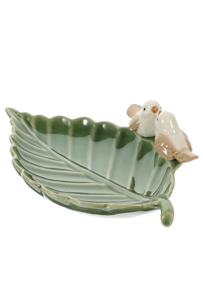 Generic NALACAL Decorative Tray Leaf Trinket Dish Ceramic Ring Dish Holder Bi...