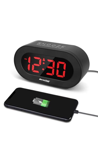 Generic Brand REACHER Small LED Digital Alarm Clock with Simple Operation, Fu...