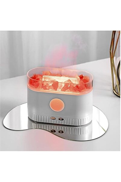 Generic Brand 3D Flame Aroma Diffuser Air Humidifier With Himalayan Salt 4 LE...