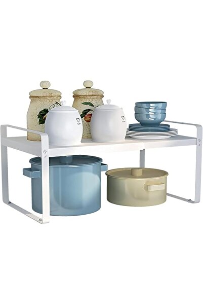 Generic Expandable Kitchen Countertop Organizer, Stackable Cabinet Shelf Orga...