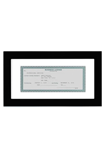 Generic Brand Americanflat 5x10 Business License Frame in Black with Shatter ...