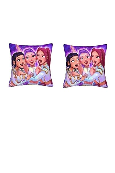 Generic Decorative Throw Pillow Cover with Zipper Closure, Animated Design, P...