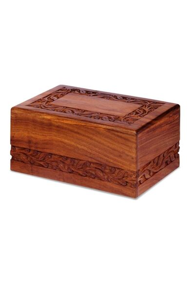 Generic Brand Wooden Keepsake Urn Box, Cremation Urns for Human Ashes, Handca...