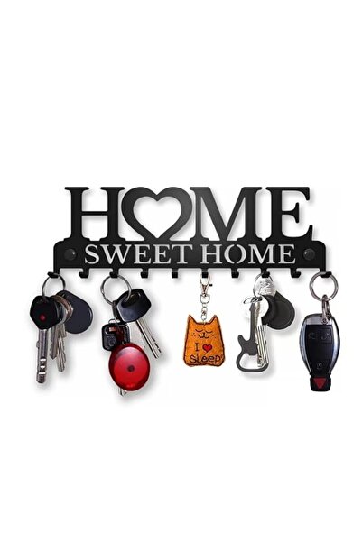 Generic Rayyan Key Rack for Wall, Black Key Holder for Wall Decorative, Metal...