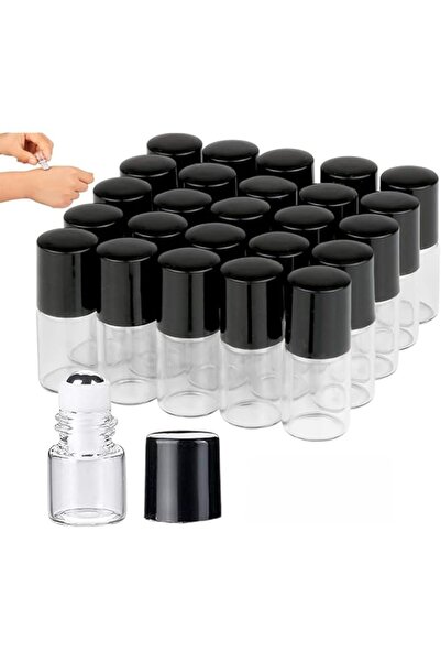 Generic Brand 25 Pack Glass Roll-On Bottle for Essential Oils & Perfume – 2ml...
