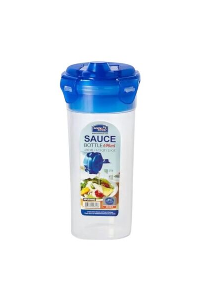 Generic LocknLock Round Sauce Bottle with Mixer - 690 ml