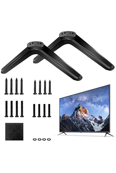 Generic TV Stand Base Replacement, 2Pcs Adjustable Pedestal Feet Mount Legs w...