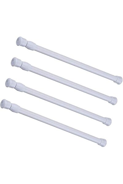 Generic Curtain Rod, Small Short Adjustable Extendable Spring Loaded Rods for...