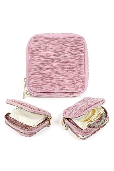 Generic Brand Pink Jewelry Case Organizer for Rings, Premium Velvet Travel Je...