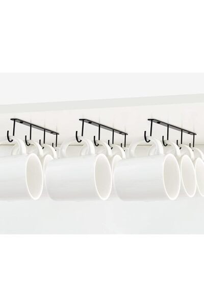 Generic Under Cabinet Mug Hanger, Space Saving Metal Coffee Cup Hooks, Durabl...