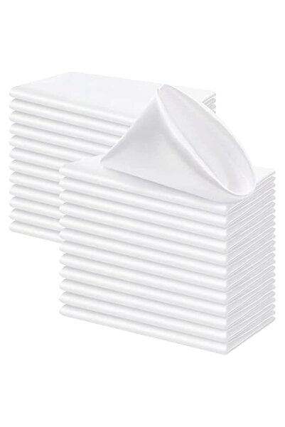 Generic CLINES MUMTAZ Satin Napkins,12 Pack Premium Quality Cotton,Machine Wa...