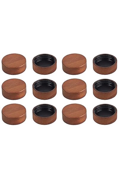 Generic Acacia Wood Spice Jar Lids – Fits 4oz & 8oz Glass/Plastic Jars (Squar...