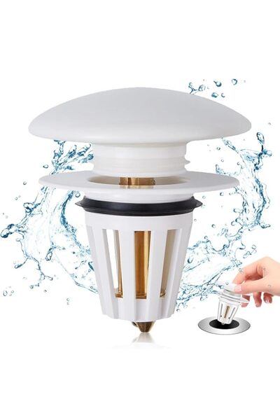 Generic Ceramic Drain Plug, Universal Sink Plug Pop Up, Full Copper Bouncy Co...