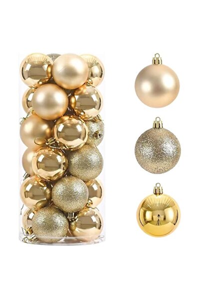 Generic Brand Golden Balls – 6cm, Box of 6 | Tree Ornaments & Decor Trees, Ta...