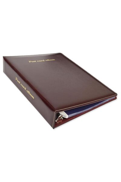 Generic Brand FIS® Post Card Album, Bonded Leather Materials, Size 260x315mm,...