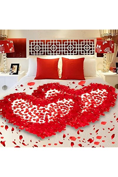 Generic Brand Artificial Rose Petals, 1000 Pcs Red Fake Flower Petals for Wed...