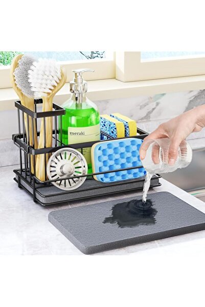 Generic Angju Sink Caddy Sponge Holder - Kitchen Sink Organizer with Instant ...
