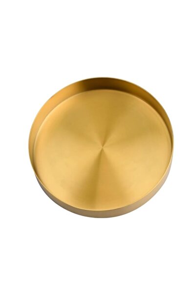 Generic Round Stainless Tray, Jewelry And Cosmetics Storage Tray, Metal Organ...