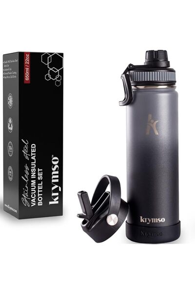 Generic 650ml Stainless Steel Water Bottle, Insulated Thermos Flask for Hot &...