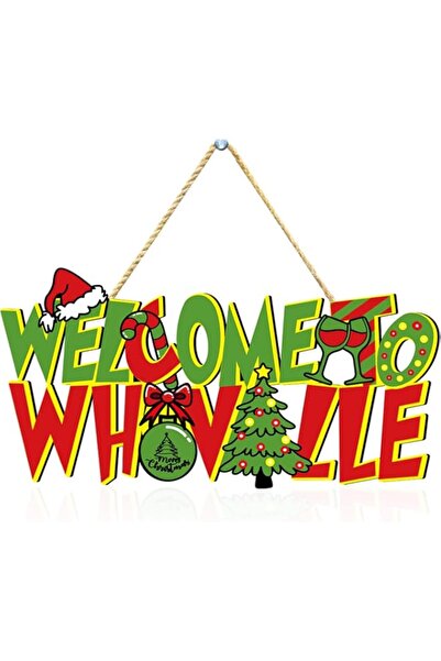 Generic Christmas Door Hanging Signs Decor, Merry Christmas Wooden Hanging Si...