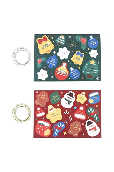 Generic Brand 2Pcs Christmas Tree Card Pendant Ornaments, Xmas Tree Small Car...