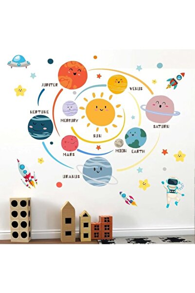 Generic Brand ARS® Outer Space Planets Wall Decals - Astronaut Rocket Boys Wa...