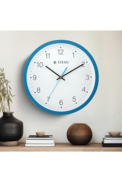 Generic Brand Titan Classic Quartz Analog White Dial Wall Clock with Silent S...