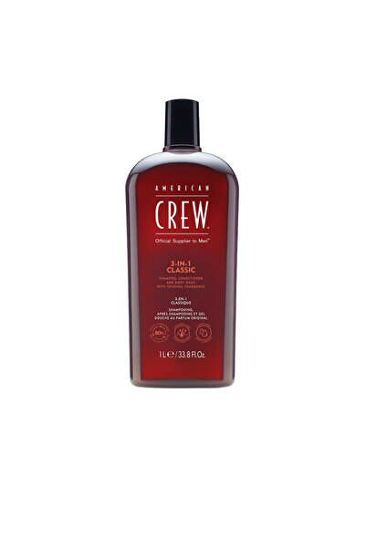 American Crew Șampon, balsam și gel de duș CREW 3 în 1, 1000 ml