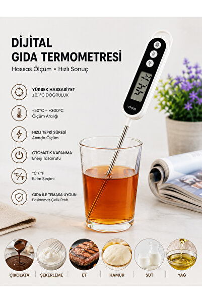 pratikpastacılık Dijital Gıda Termometresi –Mutfak Termometresi