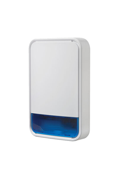 DSC Sirenă de exterior fără fir cu lumină stroboscopică, compatibilă PowerG 8...