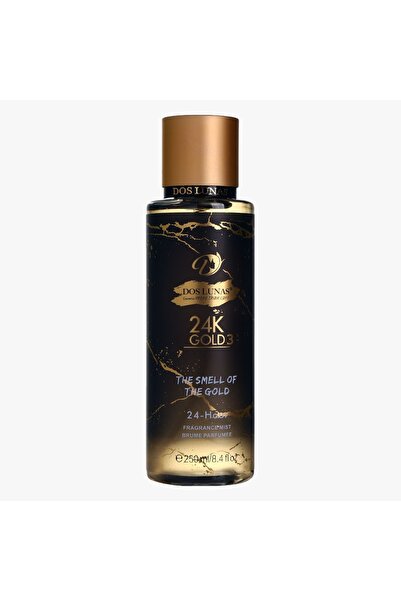 DOS LUNAS Cosmetics معطر الجسم عيار24 جولد 3 برائحة الذهب 250 مل