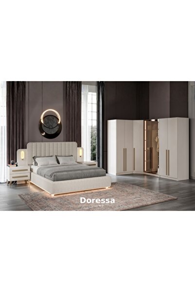 Doressa Living Sante Reflekte Camlı Köşe Yatak Odası Takımı