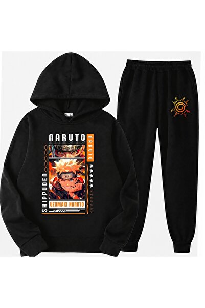 SVART WEAR Set de îmbrăcăminte pentru copii cu imprimeu Naruto Uzumaki, 100% ...