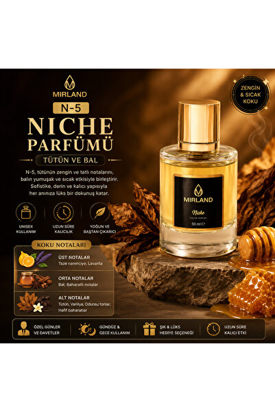 Mirland N-5 Niche Parfümü 50 ML - Tütün ve Bal