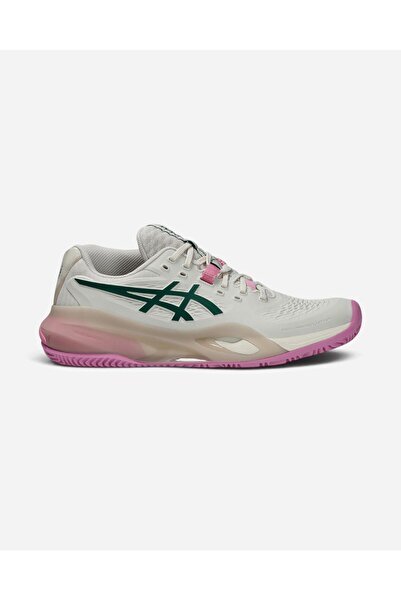 Asics GEL-RESOLUTION X PADEL Kadın Bej Tenis Ayakkabısı 1042A285-250