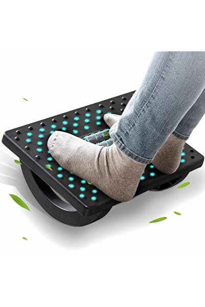 Generic Ergonomic Foot Rest Under Desk with Rolling Massage Rollers - Adjusta...