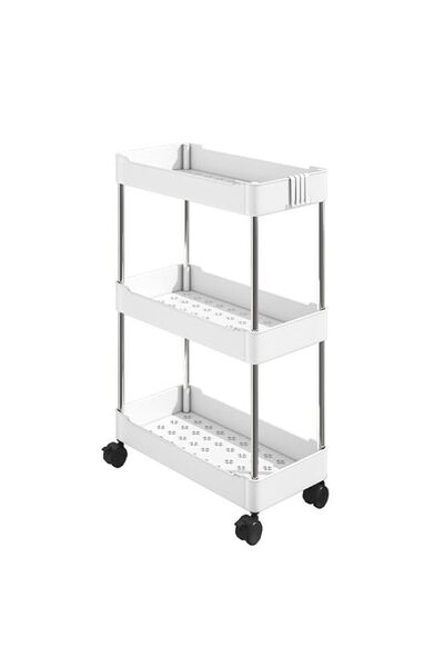 Generic Multi-Tier Rolling Storage Cart with Wheels, Slim Organiser Trolley f...