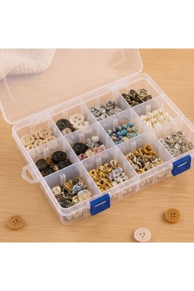 idei Stackable storage box 23.2×16.2×6cm made of durable plastic, with multip...