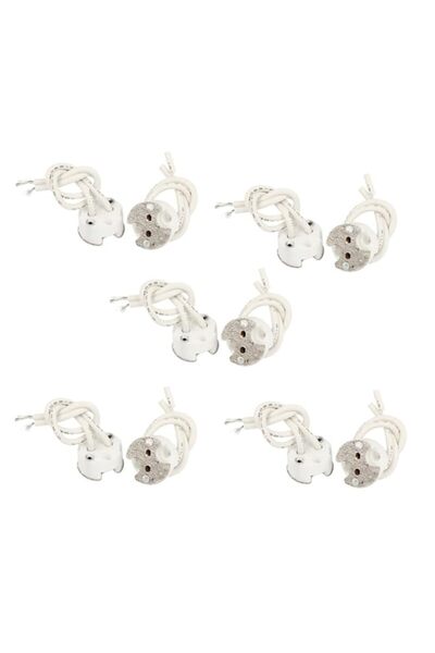 Generic 10pcs Ceramic MR16 Lamp Holder GU5.3 LED Light Socket w Wire Connecto...