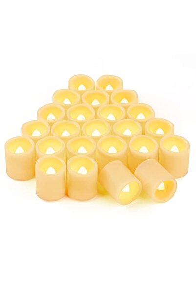 Generic 24 Battery Powered Flickering LED Tea Lights, Flameless Votive Electr...