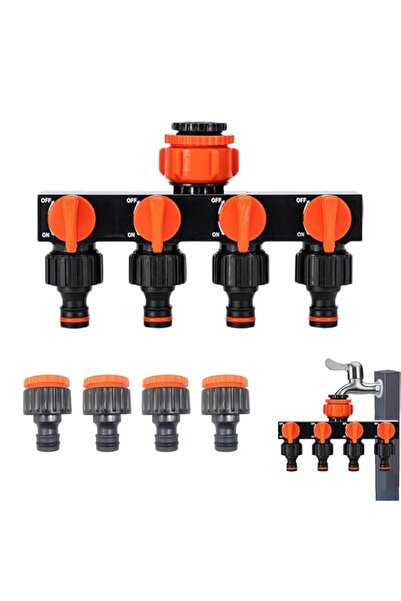 Generic Heavy Duty 4 Way Garden Hose Splitter and Tap Connector Kit, Leakproo...