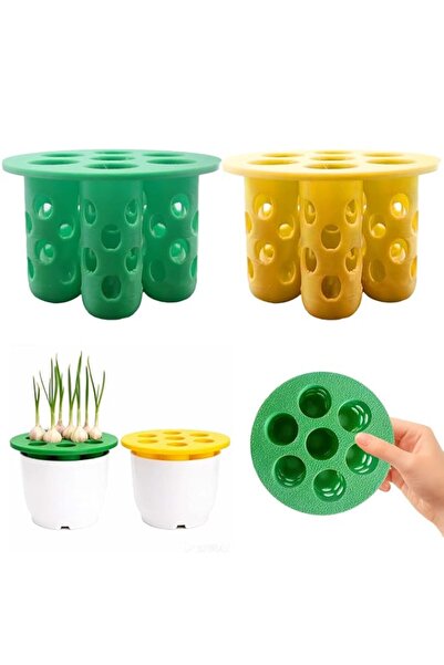 Generic 2 Pack 7-Hole Green Onion Planter Seed Sprouting Kit, Reusable Hydrop...