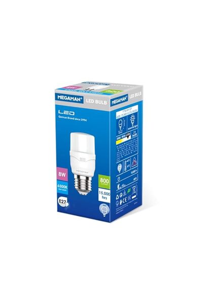 Generic Megaman Led 8w 6500k Day Light E27 HalfStick
