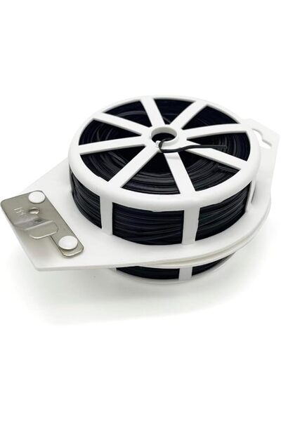 Generic Garden Plant Ties 328ft/100m with Cutter, Reusable Plastic Coated Gar...